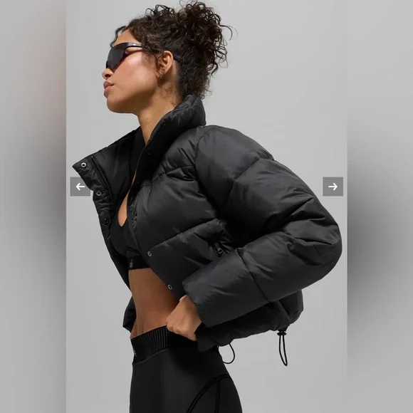 Alo Gold Rush Puffer in Black - Picture 2 of 11